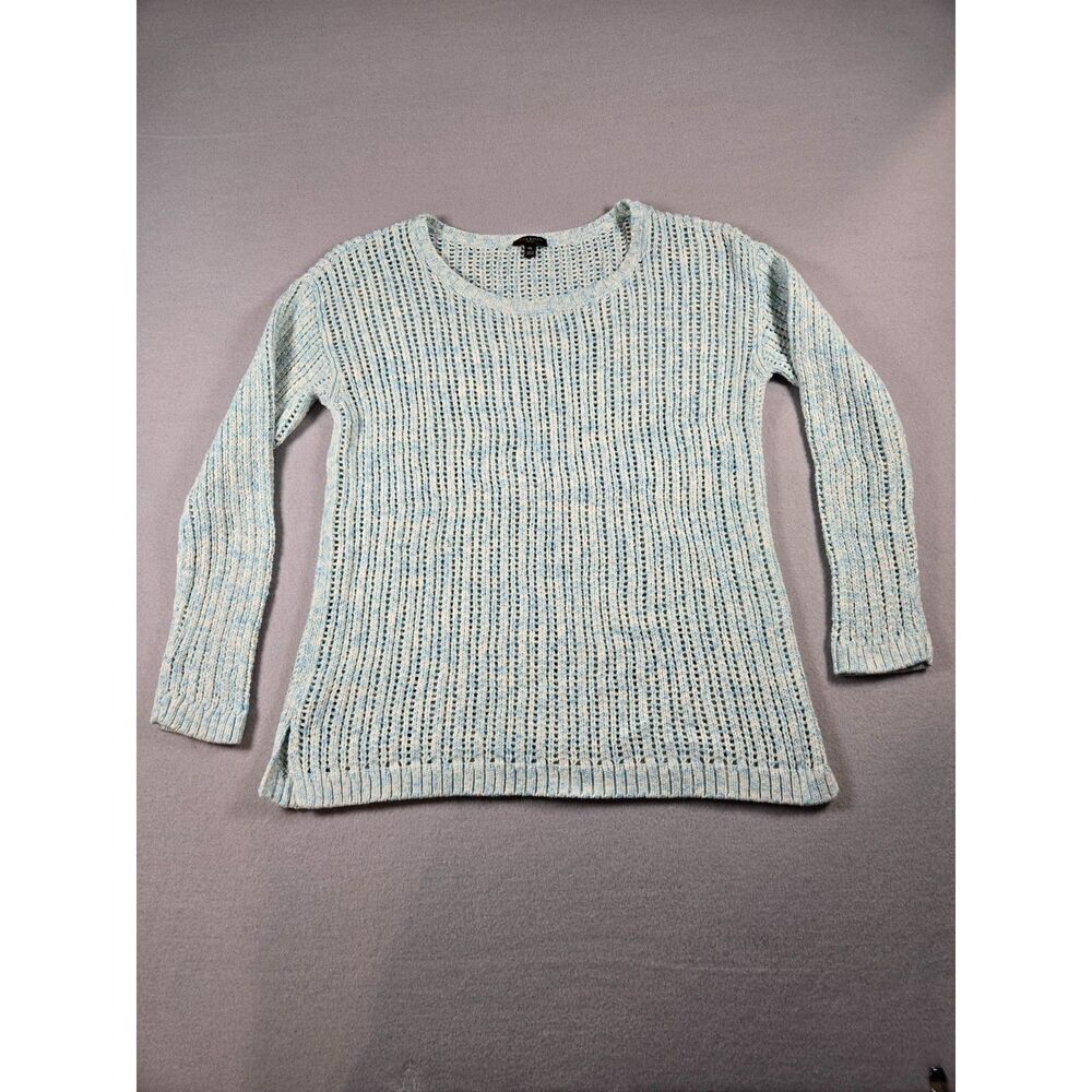 Talbots Light Blue Textured Knit Sweater – Size M